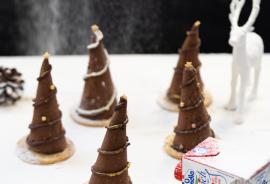Sapin de mousse au chocolat